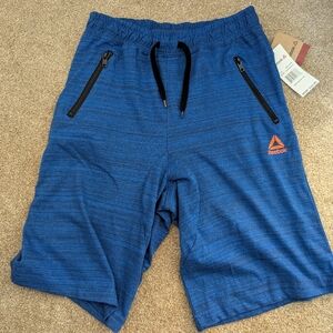NWT Reebok Boys Athletic Shorts Elastic Waist Size M 10-12